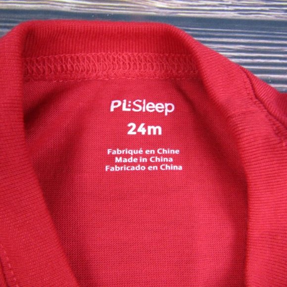 PL:Sleep NEW Toddler Baby 24M Pajama Set Christmas Snow Cute Red - Picture 3 of 5